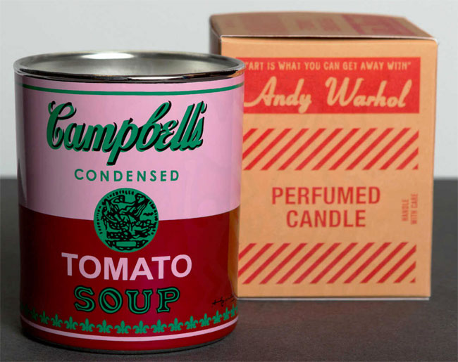 Andy Warhol Campbell’s Soup Can scented candles - Retro to Go