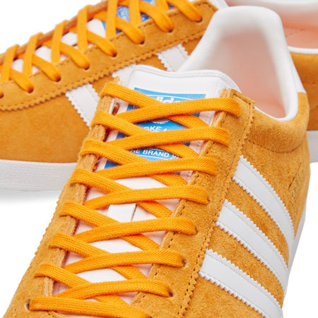 Adidas Gazelle OG trainers reissued in a bright orange suede finish ...