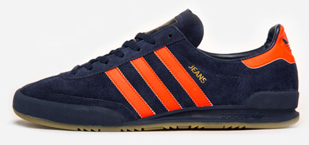 adidas jeans trainers navy