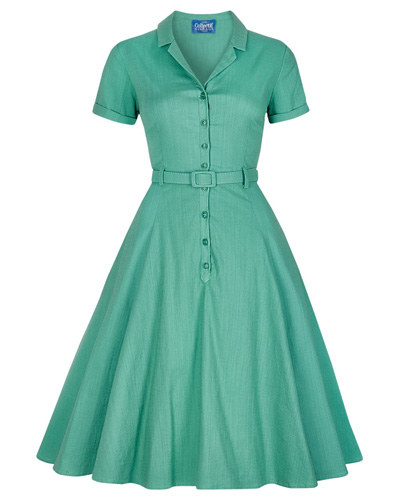 1950s style swing dress