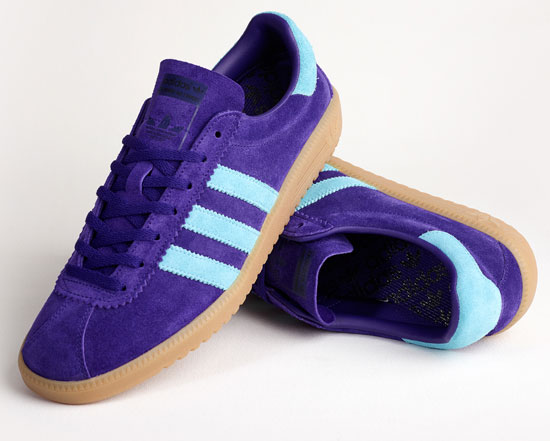 purple and blue adidas