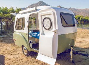 Retro holidays: VW-inspired Happier Camper miniature caravan