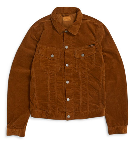 Billy brown cord trucker jacket by Nudie Jeans - Retro to Go