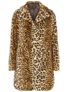 Leopard Print Faux Fur Coat at Dorothy Perkins - Retro to Go