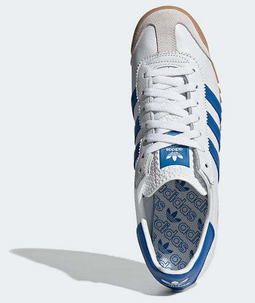 adidas rom trainers white blue