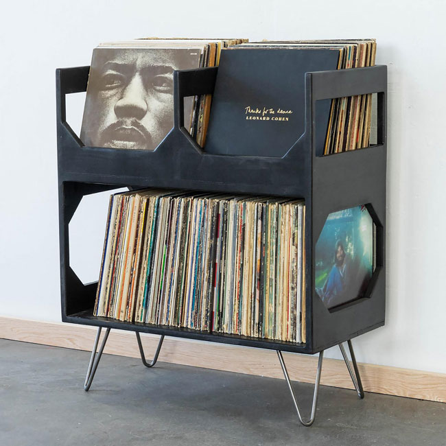 Retro vinyl storage rack at Urban Outfitters - Retro to Go