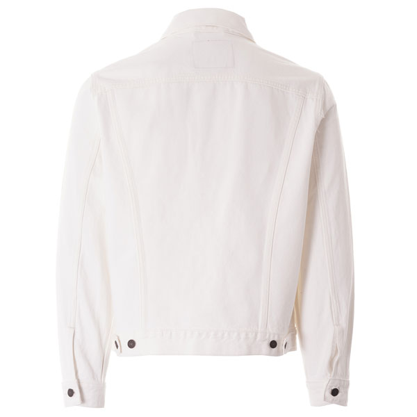 levis white denim shirt