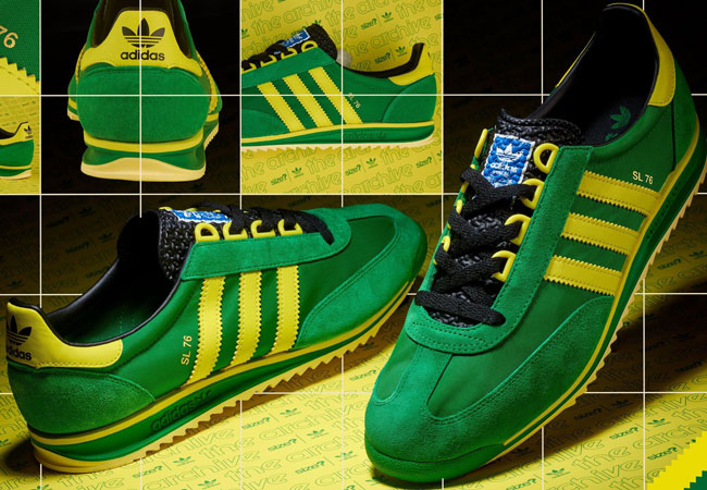 adidas sl76 green yellow