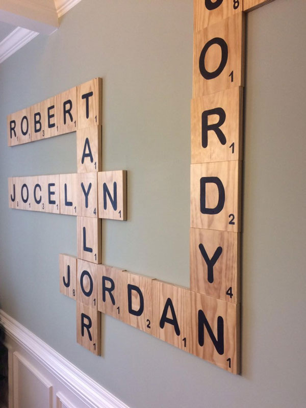 Handmade Oversized Scrabble Letters By Epic Woodworx Retro To Go